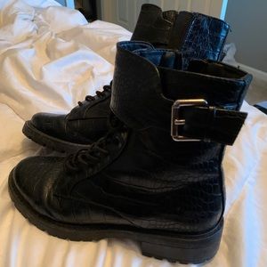Target crocodile lace up boot